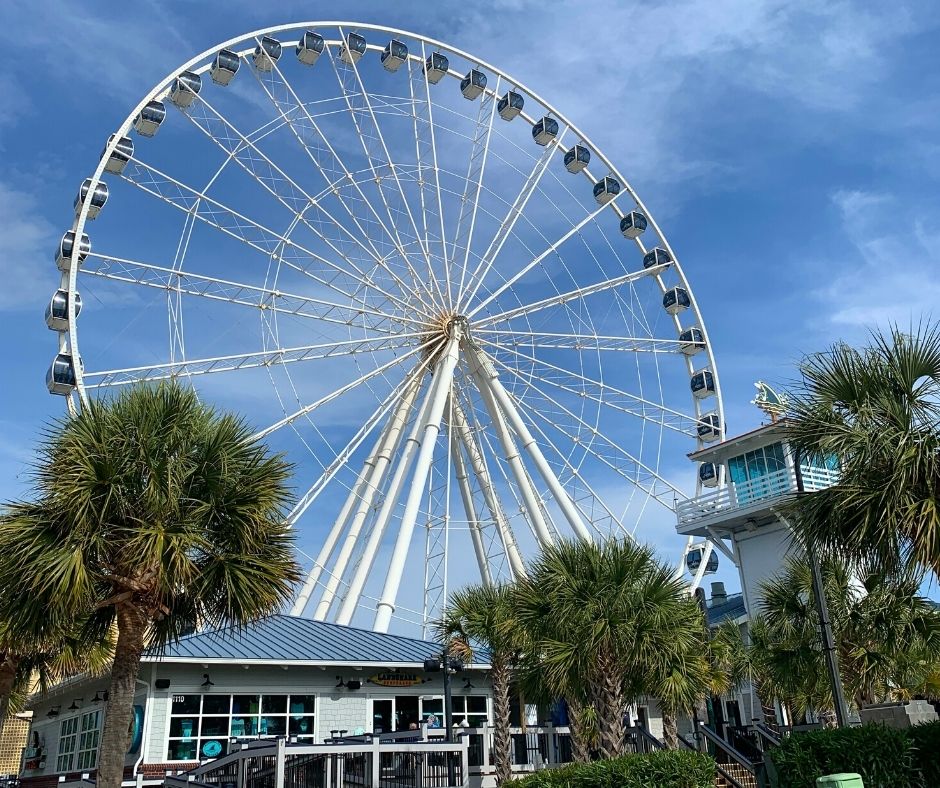 Looking up at the Skywheel Myrtle Beach