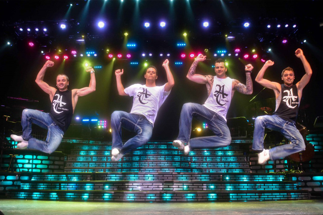 The Group All That performing on stage at the Carolina Opry Theater