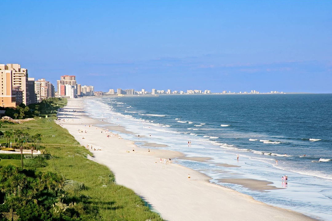 Aerial View of the grand strand