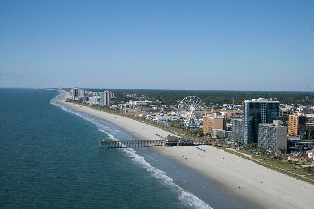 Aerial View of the Atlantic Ocean