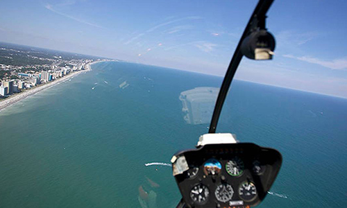 Sky View in Helicopter