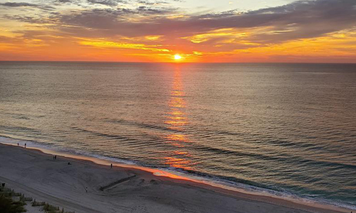 Sunrise Over Ocean