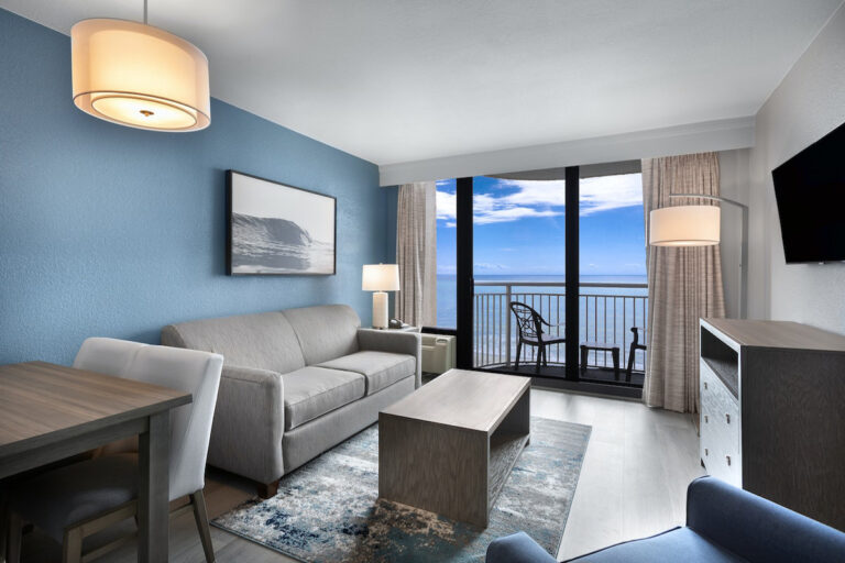 Sailfish Oceanfront Deluxe Suite Living Room
