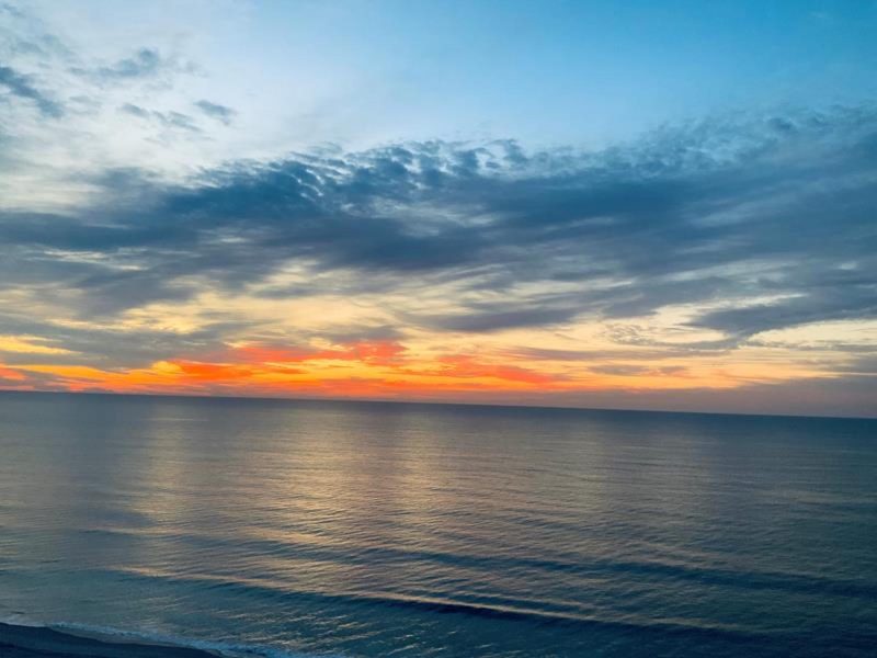 Sunrise over the ocean