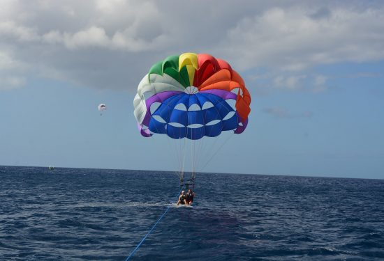 Parasail going up into the air