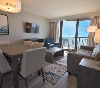 Breakers Deluxe Sailfish Oceanfront 2 Bedroom Living Room