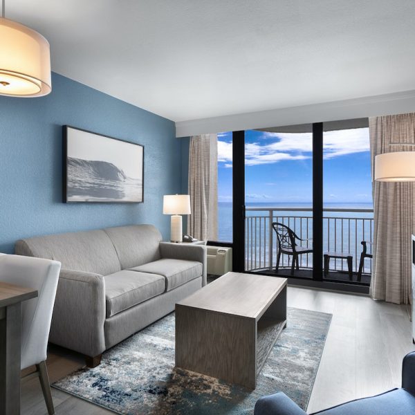 Sailfish Oceanfront Deluxe Suite Living Room
